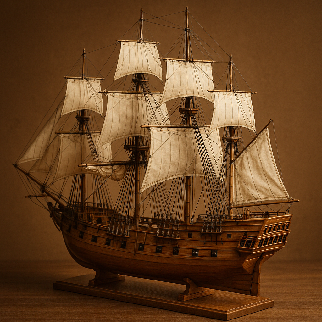 Maqueta de un barco Imagen de una maqueta de barco